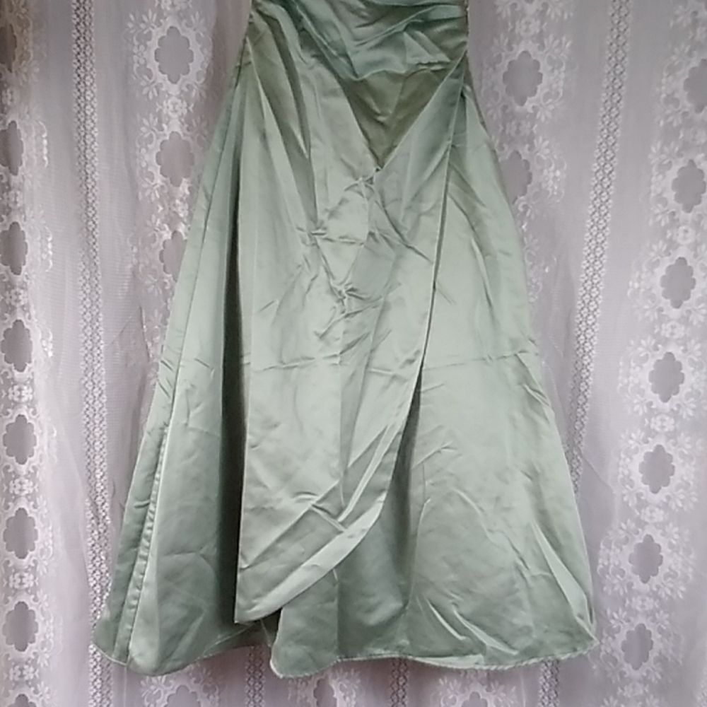 SAGE GREEN DAVID'S BRAND DRESS SIZE 2 - Picture 4 of 16